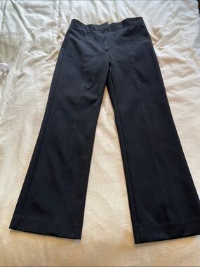 Ann Taylor Petite Black Women's Tailored cropped straight leg Pants